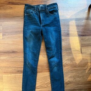 Abercombie and fitch simone high rise super skinny jean in dark wash